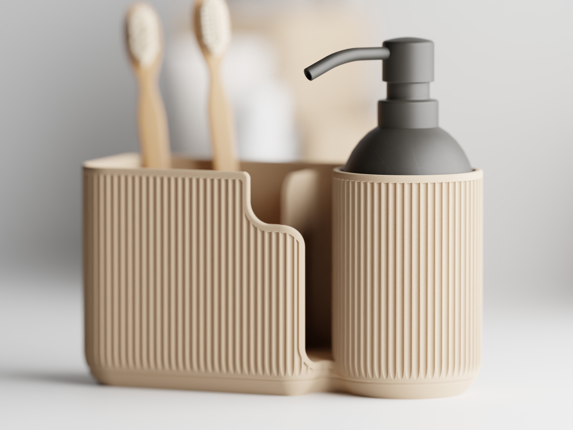 Organizer Duova – Elegantan Ovalni Organizer za Kupatilo - Galanterija, slika 3